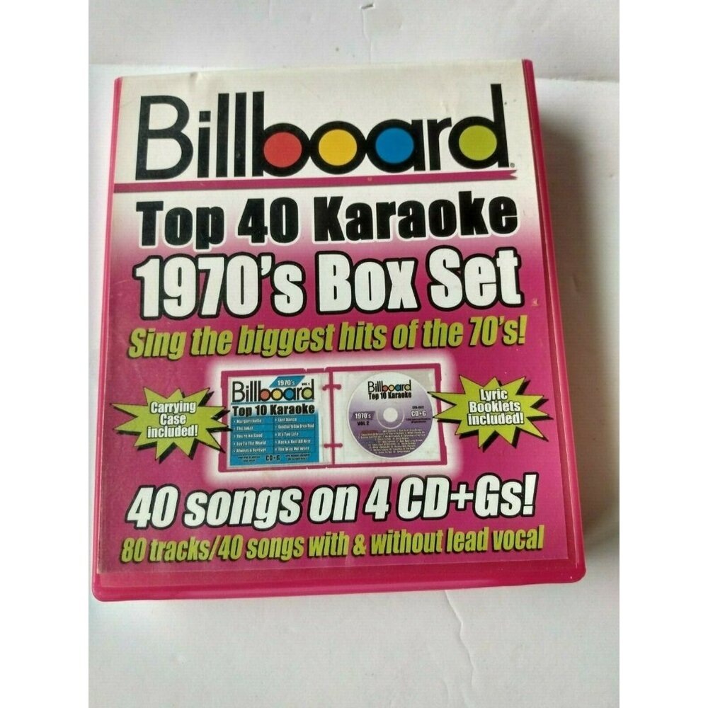 Billboard Top  40 Karaoke Box Set 1970's 40 songs on 4 CD+G